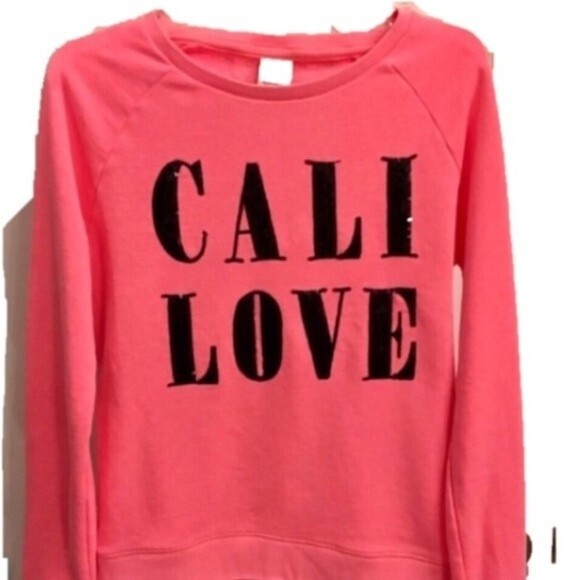 PINK Victoria’s Secret Hot Pink Sweatshirt  Size S - Picture 8 of 8